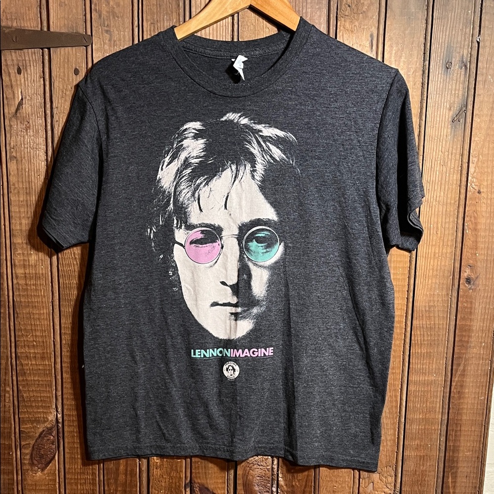 John Lennon Imagine Gray T-Shirt